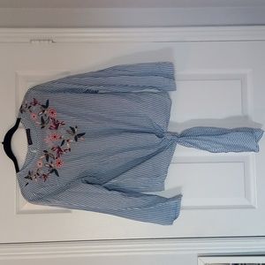 Pretty embroidered summer top
